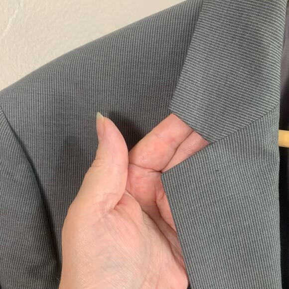 Michael Kors Size 40L Men's Sport Coat Blazer Jacket Gray Career Business - Picture 4 of 11